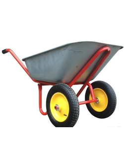 Тачка строительная двухколесная 110 л. 240 кг, Brait 2-колесная, 3.25-82