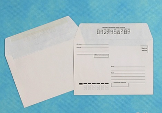 Конверт С6, 114х162, декстрин, адресная сетка, 201