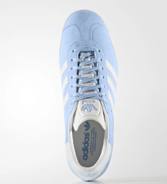 Adidas Gazelle Blue (Голубые с белым) сверху