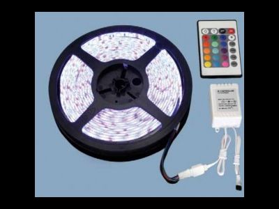 Светодиодная лента General 12V 14.4W/m 60led/m IP20 RGBW 6500K (холодный белый) интерьерный 5м 503802