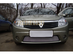 Защита радиатора Renault Sandero 2010-2014 chrome
