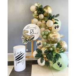 Фотозона с мольбертом и кругом Динозавр