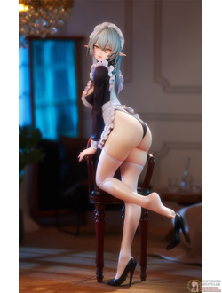 Фигурка 1/6  Ленивая горничная Сильвер (Lazy Naughty Maid Sivir)