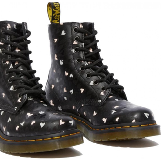 Ботинки DR.MARTENS 1460 с сердцами черные женские