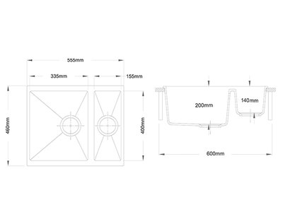 Мойка LONGRAN Enigma ENG555.460 15