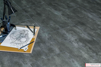 Кварцвиниловая плитка Fine Floor Stone Дюранго FF-1545 в интерьере