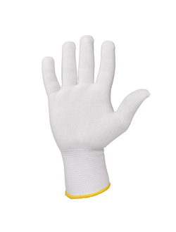 Перчатки бесшовные из полиэстера Jeta Safety JS011p белые