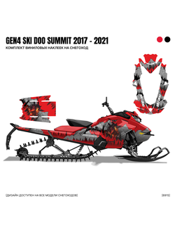 Наклейки на снегоход GEN4 SKI DOO Summit 2017 - 2021 №6915