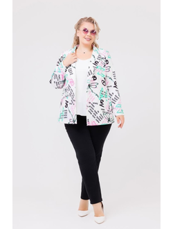 Жакет 132649 мультиколор 52-64р