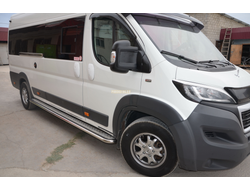 Пороги с накладным листом	d53 для Peugeot Boxer (2014-)