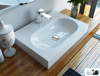 Раковина Эстет Nika 61 х 45 см из искусственного камня накладная