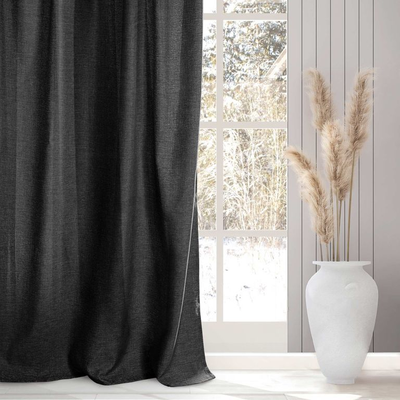 Шторы Рогожка Графит