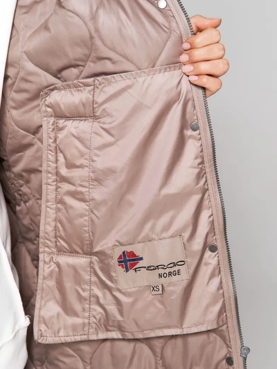 Демисезонная норвежская удлинённая парка бренда Fergo Norge FKC19-119-pearl