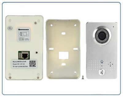 WiFi/LAN вызывная панель видеодомофона, интерком связь с активным подавлением шума, открытие замка через мобильное приложение, VGA. до - 20 град.С.