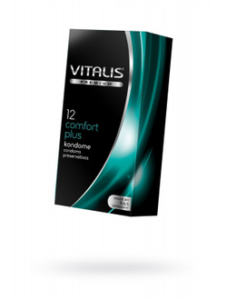 Презервативы VITALIS PREMIUM № 12 comfort plus - анатомической формы (ширина 53 мм)