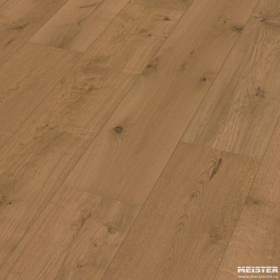 Паркетная доска Meister HD 400 Lindura Дуб лайвли Капучино 8747, масло