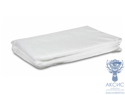 Простыни пластом (в сложении) 80*200 см, 10шт, белые 10 гр