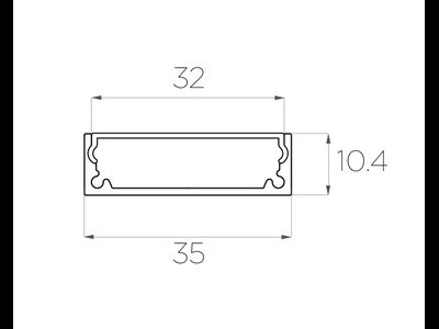 Алюминиевый профиль 4L-3510-S ANOD