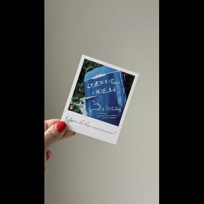 Открытка (полароид) "Удачи во всех начинаниях!"!