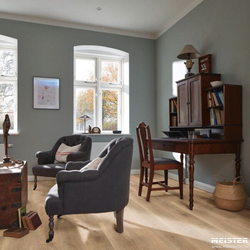 Виниловый пол Meister Дуб Фермерский 7385 в интерьере