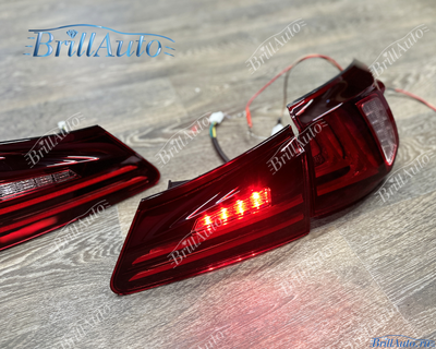 Стопы Lexus IS 05-12 красные стиль 16+