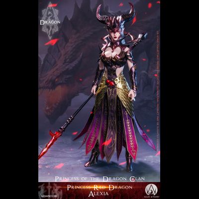 Принцесса-дракон Алексия (красная) - Коллекционная ФИГУРКА 1/6 scale Dragon Princess - Red Dragon Alexia (WS019B) - WAR STORY