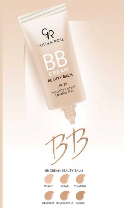 Golden Rose Крем тональный BB CREAM BEAUTY BALM тон 01 Light