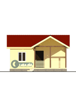 Б-12 ГАБАРИТНЫЕ РАЗМЕРЫ: (7Х7М) 1 ЭТАЖ, ОБЩАЯ ПЛОЩАДЬ: 40М²