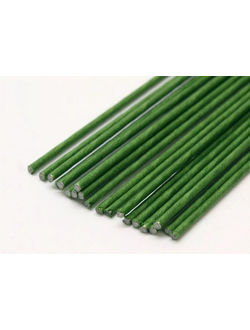 Флористическая проволока 0,3 мм зеленая, 60 см