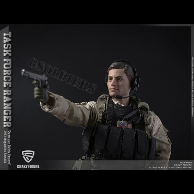 Солдат отряда "Дельта" военного спецназа США ("Падение Черного Ястреба") - Коллекционная фигурка 1/12 scale US Delta Special Force Marksman (LW004) - Crazy Figure