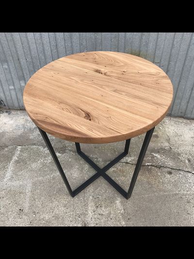 круглый стол из карагача (массив)