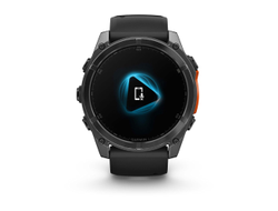 Умные часы Garmin Fenix 8 - 51 мм, AMOLED серый, черный силиконовый ремешок (010-02905-00)
