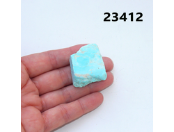 Бирюза натуральная (необработанная) Армения арт.23412: 21,9г - 34*28*15мм