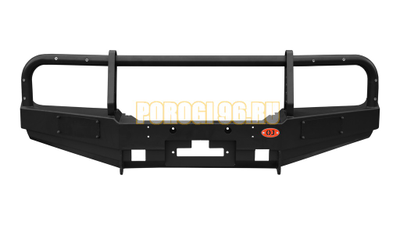 Передний силовой бампер серии Трофи на Mitsubishi Pajero II 1991-1999 (02.130.01)