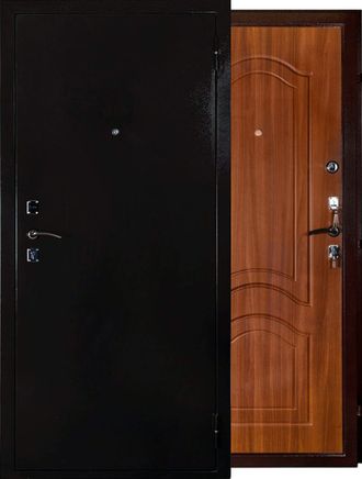 Металлическая входная дверь «Стандарт № 2 Фреза Береза» (двухконтурная)