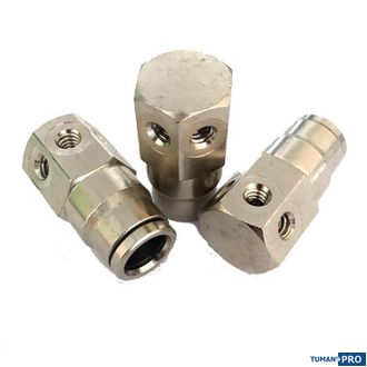 Фитинг Slip-Lock для 6-ти форсунок Ø3/8" (9,52 мм)