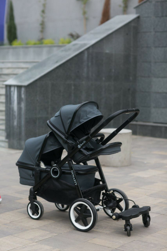 Коляска для погодок BabyZz Dynasty Gray (люлька и 2 прогулки)