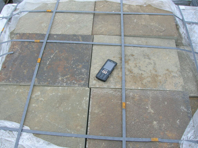 Брусчатка из камня, серая