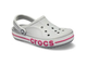 CROCS BAYABAND CLOG СЕРЫЕ С РОЗОВЫМ