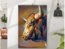 Перекидной календарь с символикой "Быка" №17