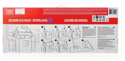 Дом раскраска Bibalina английский алфавит с наклейками в Воронеже