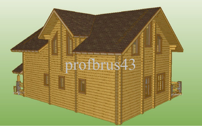 Дом из клееного бруса "Калининград", 220 м2