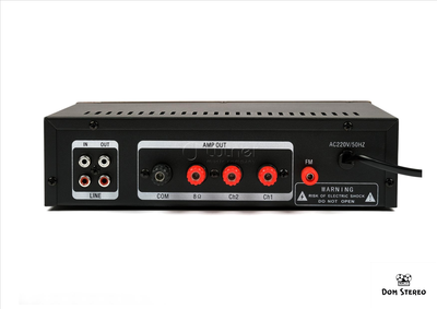 Картинка входных разъемов на усилителе TADS DS-80B