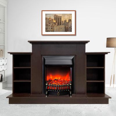 Электрокамин Лорд Премиум BL с очагом Fobos