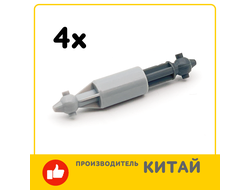 !АНАЛОГ! Technic, Steering CV Joint Axle 5L, Light Bluish Gray (2405 / 6408171) / 4 шт.