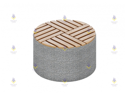 1618.2 Скамья круглая на бетонном основании тип-2