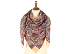 Павловопосадские шерстяные платки 125X125 см, без бахромы