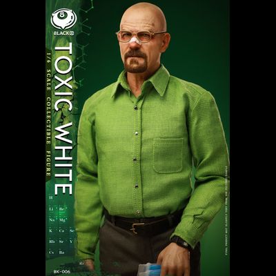 Уолтер Уайт, Хайзенберг (Во все тяжкие, Breaking Bad) - Коллекционная фигурка 1/6 Toxic White (BK-006) - Black 8 Toys