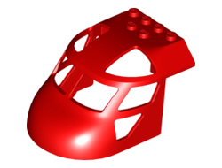 Aircraft Fuselage Forward Top Curved 6 x 8 x 4, Red (11293 / 6136764)