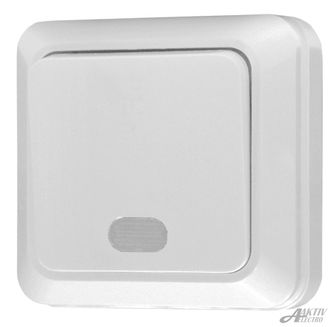 Выключатель одноклавишный с подсветкой 1121